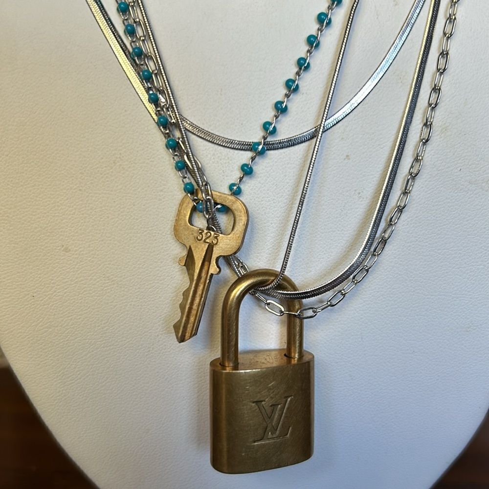 Louis Vuitton Key and lock #313 and 2 layered necklace’s NwT - Picture 5 of 12